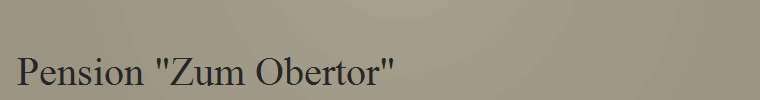 Pension "Zum Obertor" Pension "Zum Obertor"